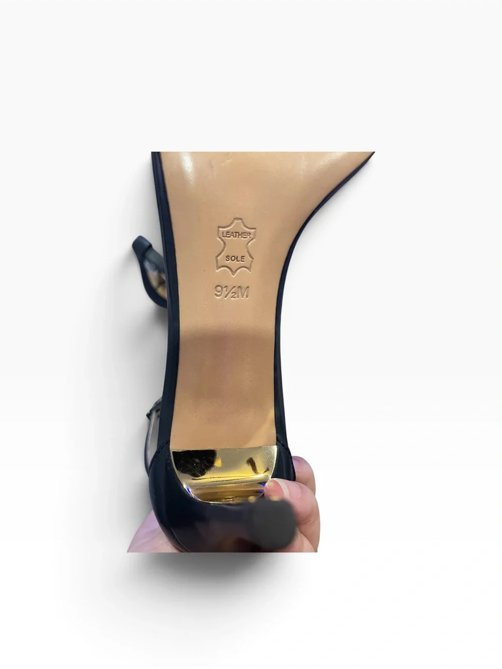 Tory Burch Black Ankle-Strap Suede Front Sandals Size 9.5